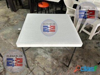 Mesa de plástico inflado con patas plegables 0.80x0.80 cm en Cuautitlán Izcalli | Clasf casa-y-jardin