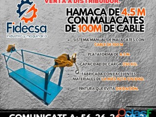 Merida hamaca de 4.5m con malacates de 100m de cable en Mérida | Clasf casa-y-jardin