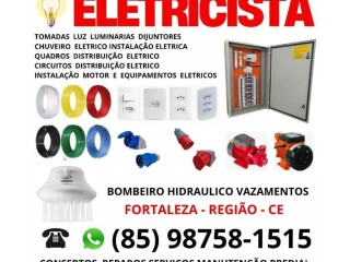 ELETRICISTA PREDIAL RESIDENCIAL 24HS 85 98758-1515 Fortaleza Cidade - Pintor de parede e reformas 