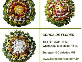 Coroa de flores Cemitério Jardim da Saudade em Raposos MG Centro-Sul - Serviços especializados 